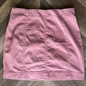 Jolt Jean Mini Skirt